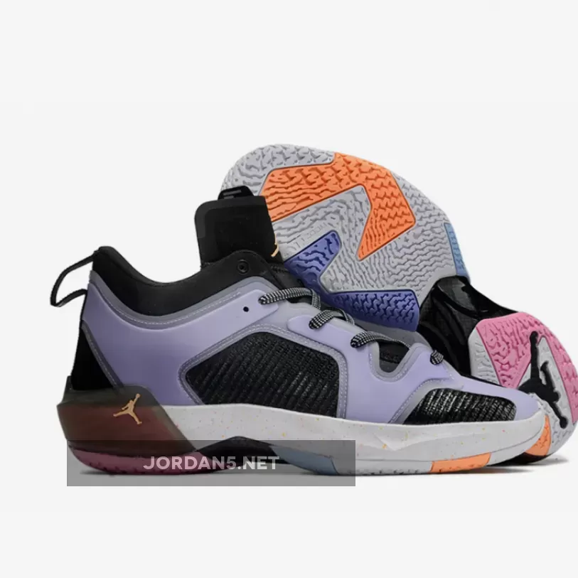 Air Jordan 37 Low 'Dongdan' Black/Orange Chalk-Lilac Ice FD8701-001 Online