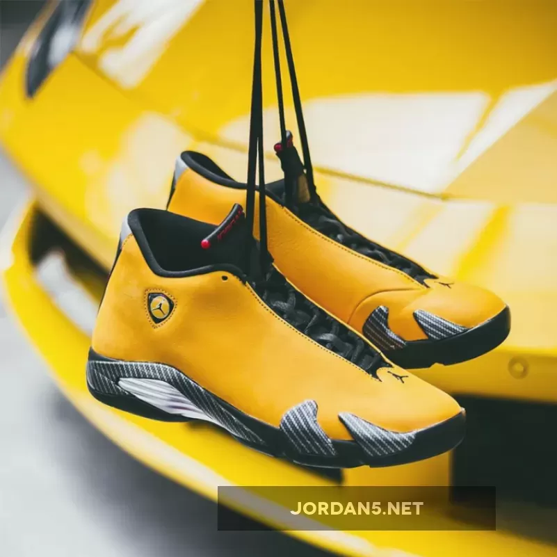 Air Jordan 14 Retro SE "Reverse Ferrari" In Yellow BQ3685-706