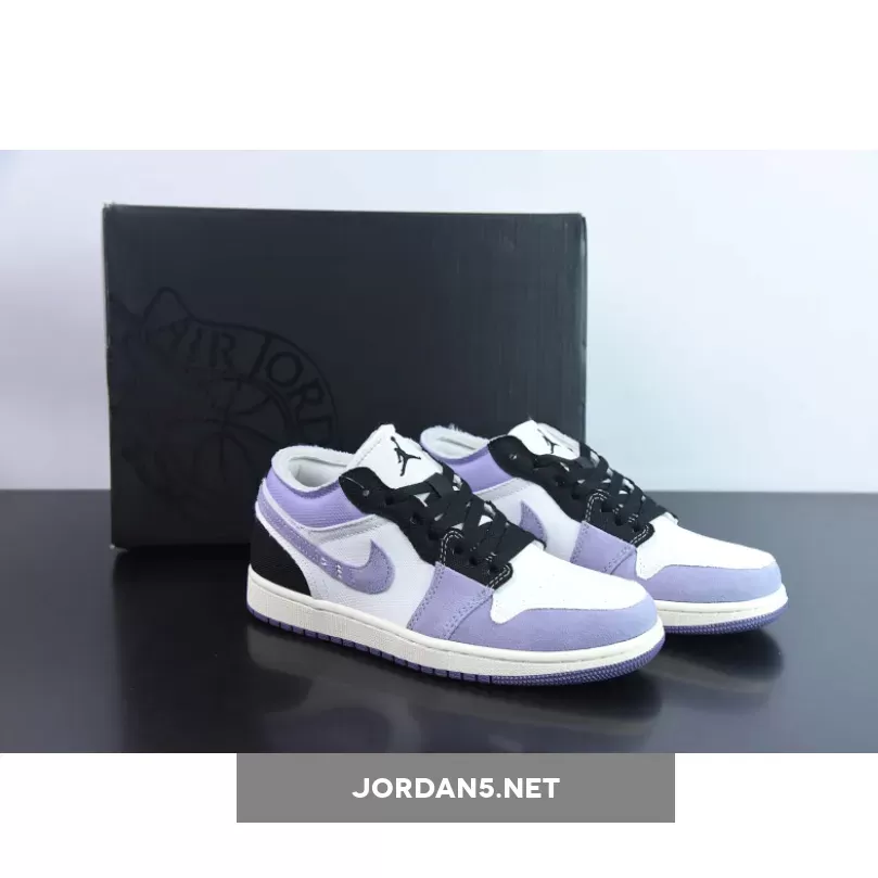Air Jordan 1 Low Craft Inside Out Grey Black DZ4135-002 jordan 1 low craft inside out black