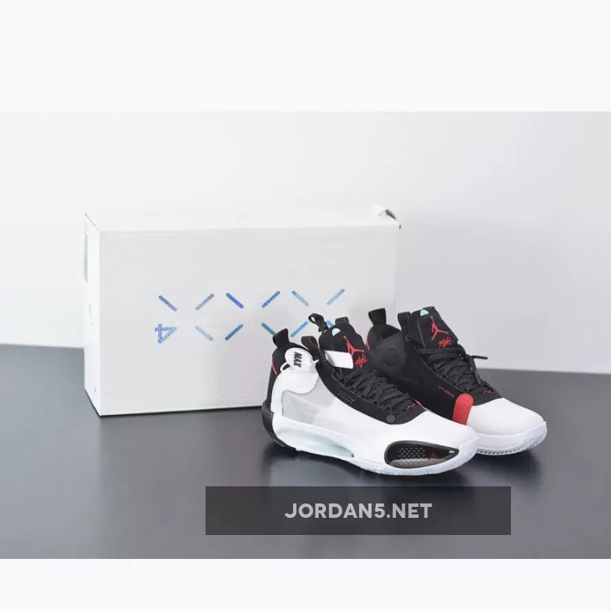 Air Jordan 34 'Bred' White Orbit Red / air jordan 4 x off white orbit