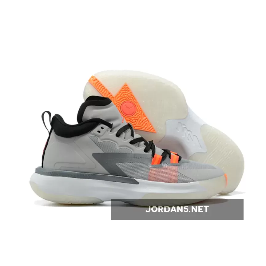 Jordan Zion 1 Wolf Grey/Black-Orange