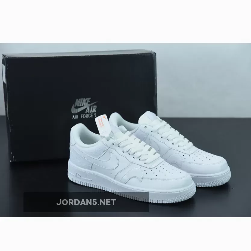 Nike Air Force 1 07 LV8 Misplaced Swooshes White CK7214-100 Discount