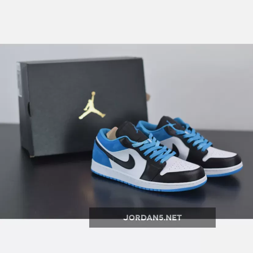 Air Jordan 1 Low BLACK/BLACK-LASER BLUE-WHITE AJ1 / air jordan 1 white laser blue