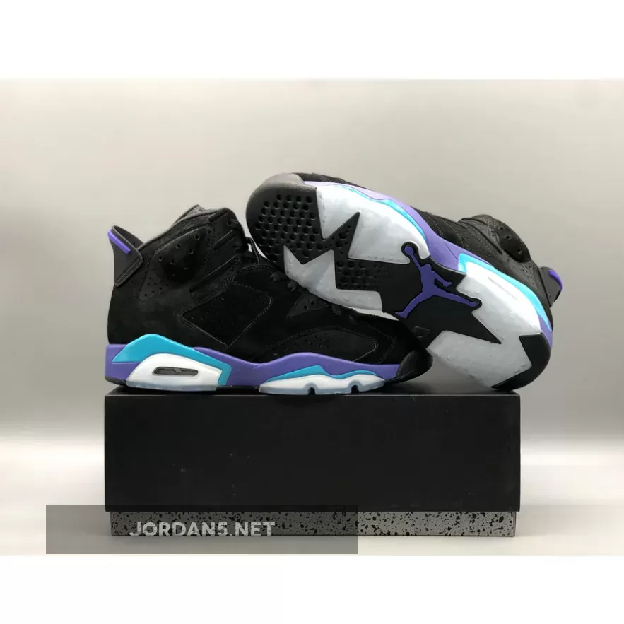 Air Jordan 6 'Aqua' Black/Bright Concord-Aquatone CT8529-004 jordan aquas