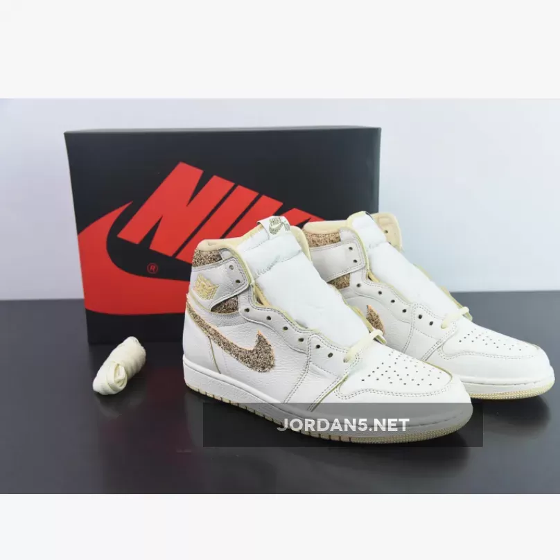 Air Jordan 1 High OG ‘Vibrations of Naija’ Sail/Pale Vanilla-Black