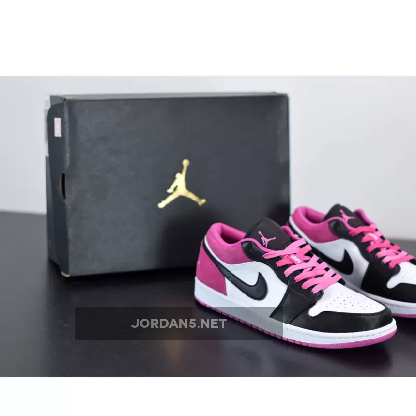 Air Jordan 1 Low 'Magenta' Black/Active Fuchsia-White #magenta jordan 1
