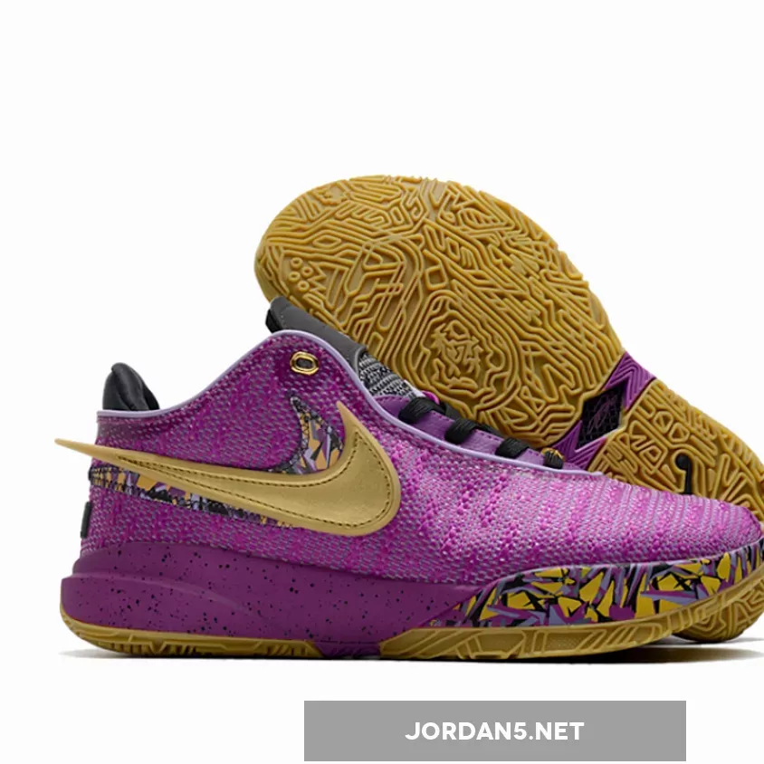 Nike LeBron 20 'Young Heirs' Vivid Purple/Metallic Gold FD0207-500 - lebron 20 vivid purple