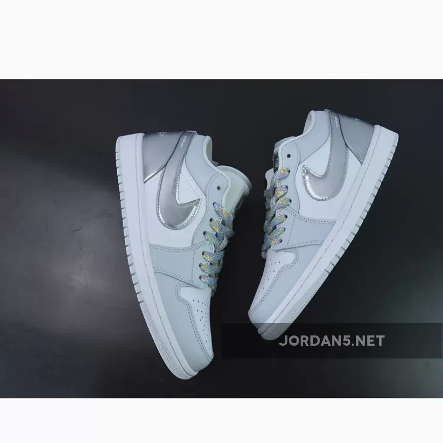 Air Jordan 1 Low SE Tear-Away White/Light Grey-Silver DX6070-101