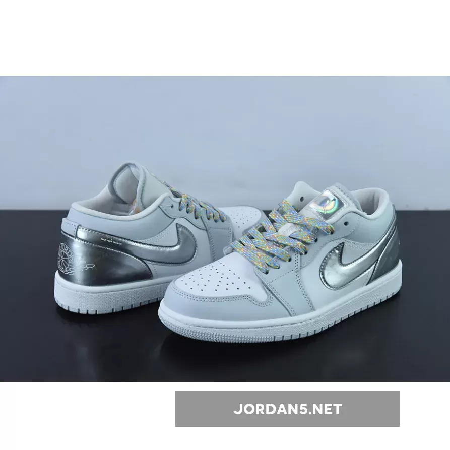 Air Jordan 1 Low SE Tear-Away White/Light Grey-Silver DX6070-101