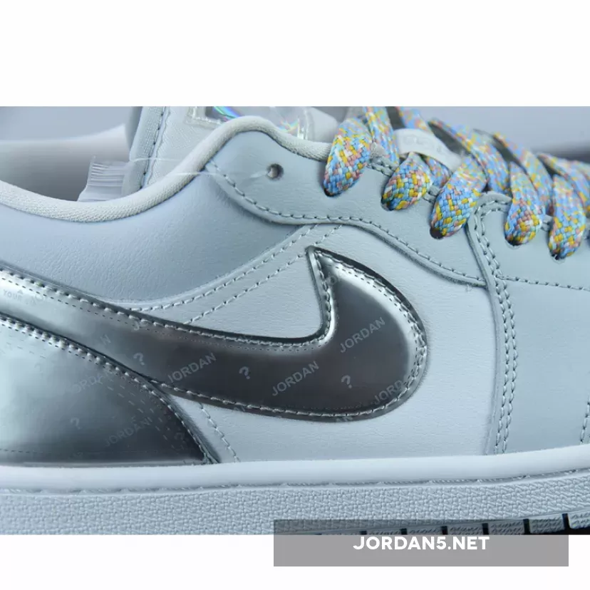 Air Jordan 1 Low SE Tear-Away White/Light Grey-Silver DX6070-101