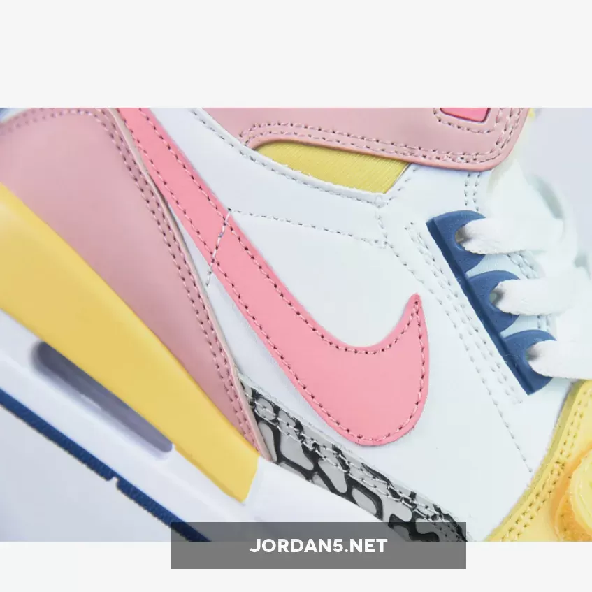 Jordan Legacy 312 White Coral Pink French Blue jordan legacy 312 pink