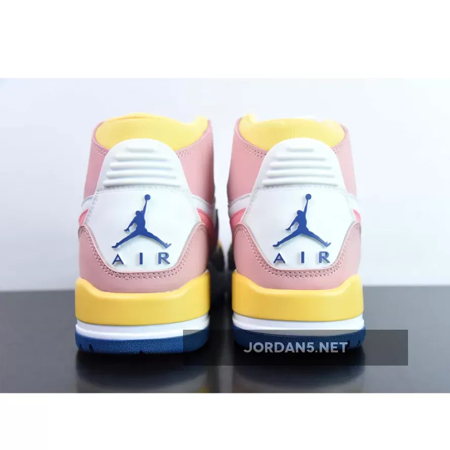 Jordan Legacy 312 White Coral Pink French Blue jordan legacy 312 pink