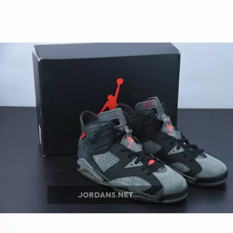 Air Jordan 6 'PSG' Iron Grey/Infrared 23-Black CK1229-001 #psg 6s
