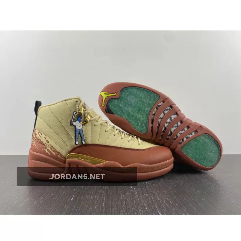 Eastside Golf x Air Jordan 12 Muslin/Black-Burnt Sunrise DV1758-108 - golf jordan 12