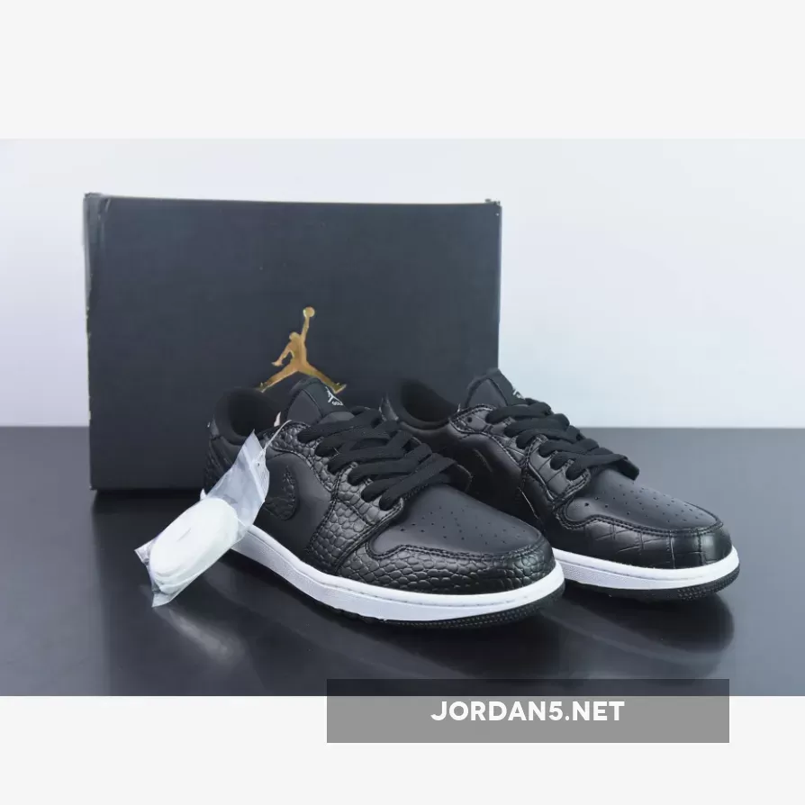 Air Jordan 1 Low Golf 'Black Croc' DD9315-003 jordan 1 golf black croc