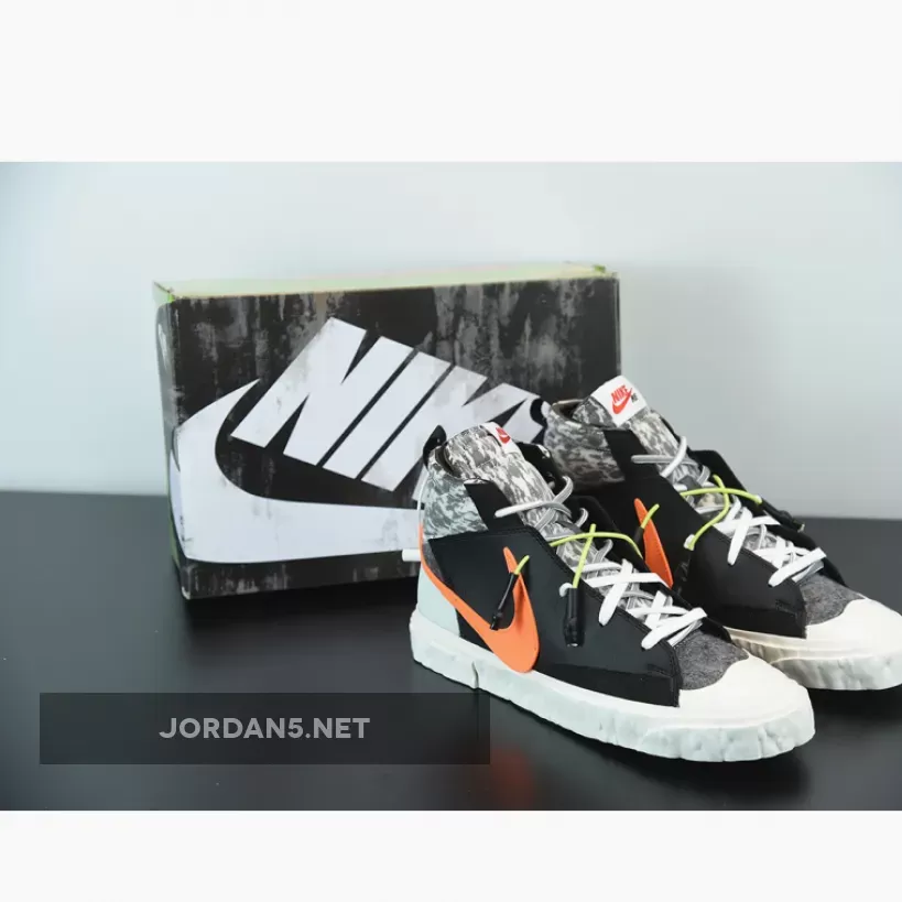 Blazer 2023 / READYMADE x Nike Blazer Mid Black Orange CZ3589-001