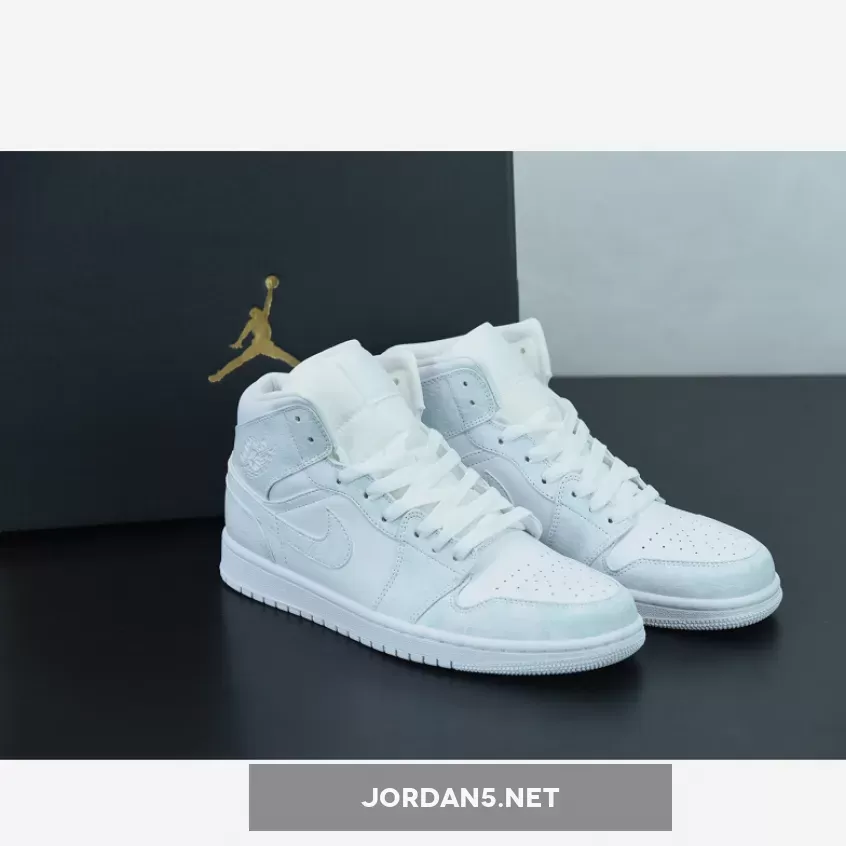 Air Jordan 1 Mid "Triple White" | triple white jordan 1