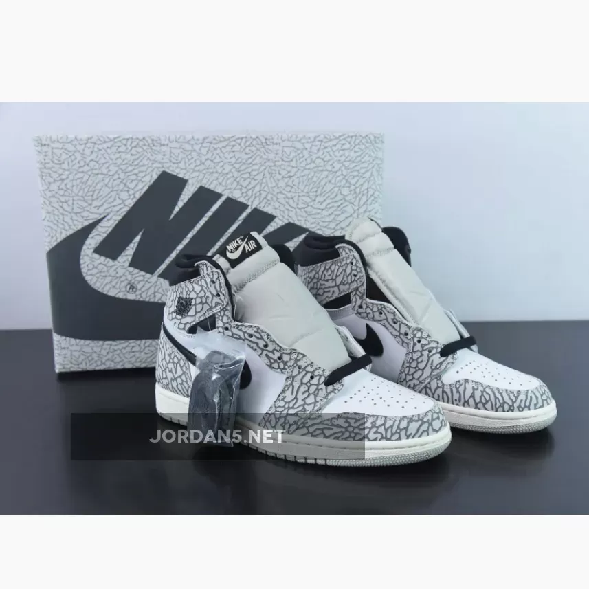 Air Jordan 1 High OG White Cement DZ5485-052 - air jordan 1 high white