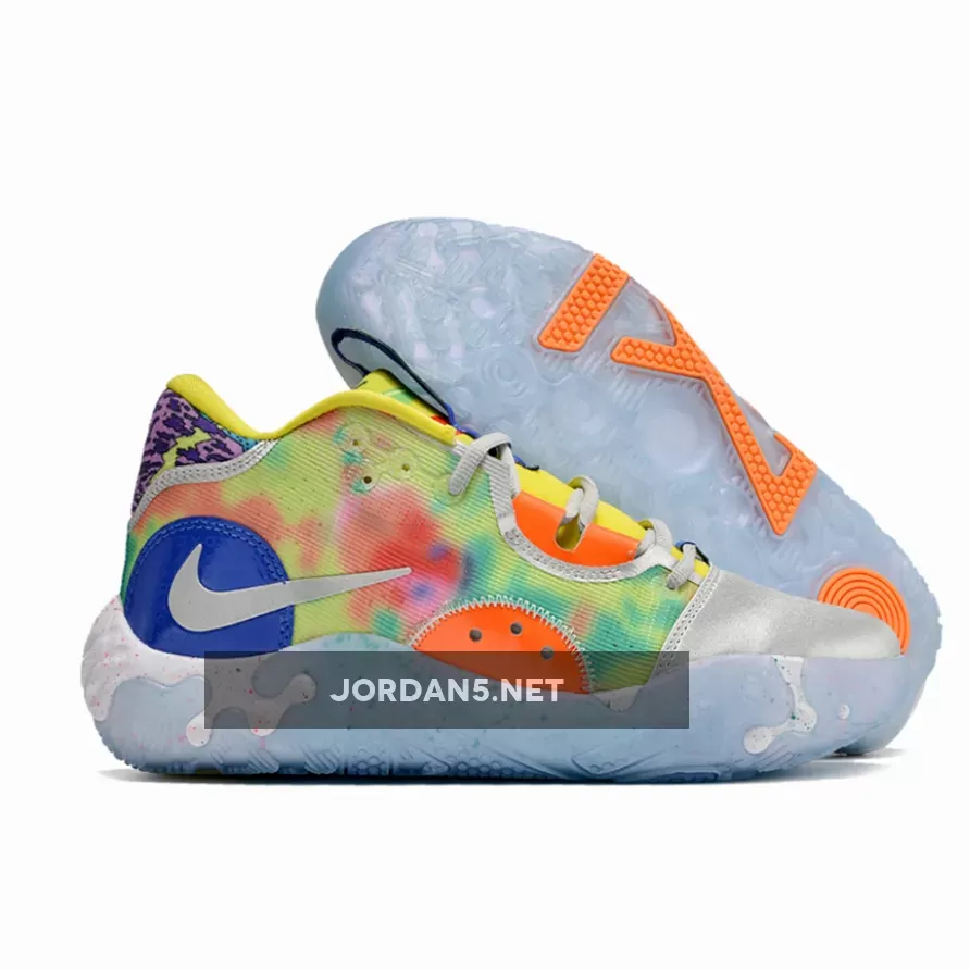 6 What - Nike PG 6 Opti Yellow/Metallic Silver-Total Orange DR8959-700