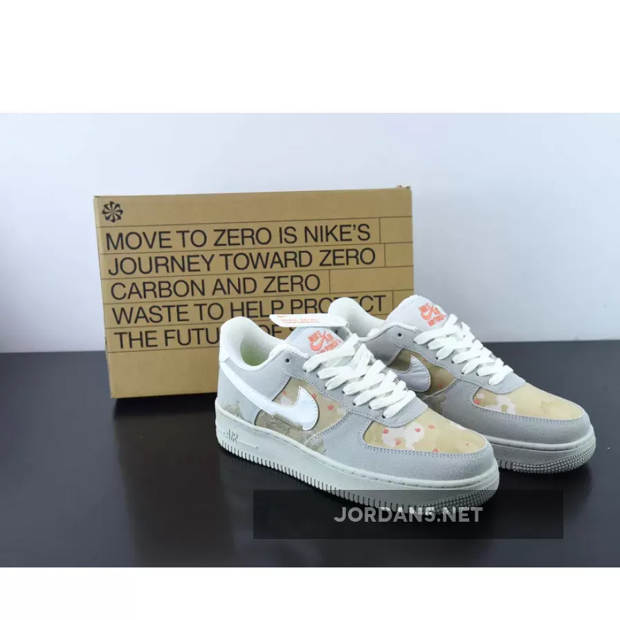 Camo Air Force 1 - Nike Air Force 1 Low LX Photon Dust/Team Orange DD1175-001