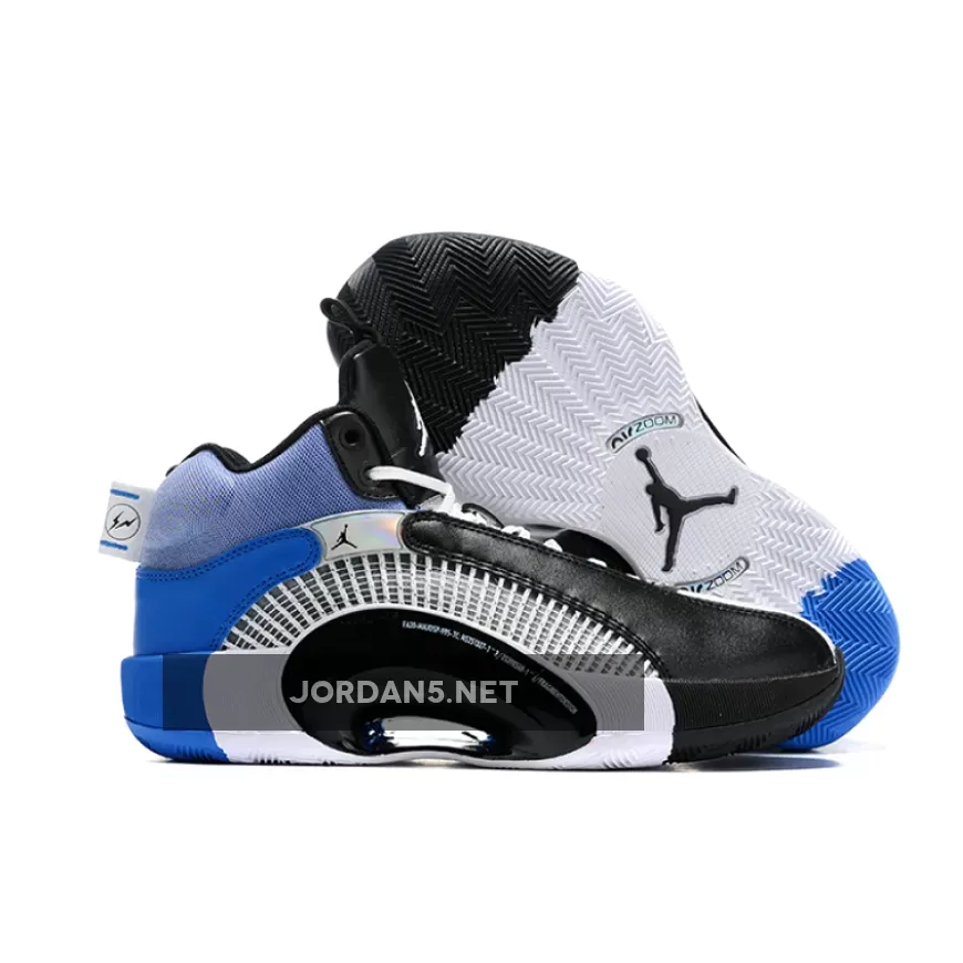 Fragment x Air Jordan 35 White/Black-Sport Blue DA2371-100 - air jordan 35 fragment