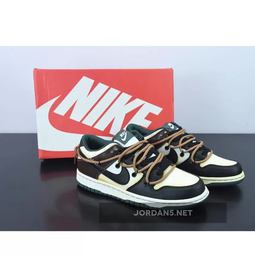 Nike SB Dunk Low Black/White-Dark Mocha #white mocha dunks
