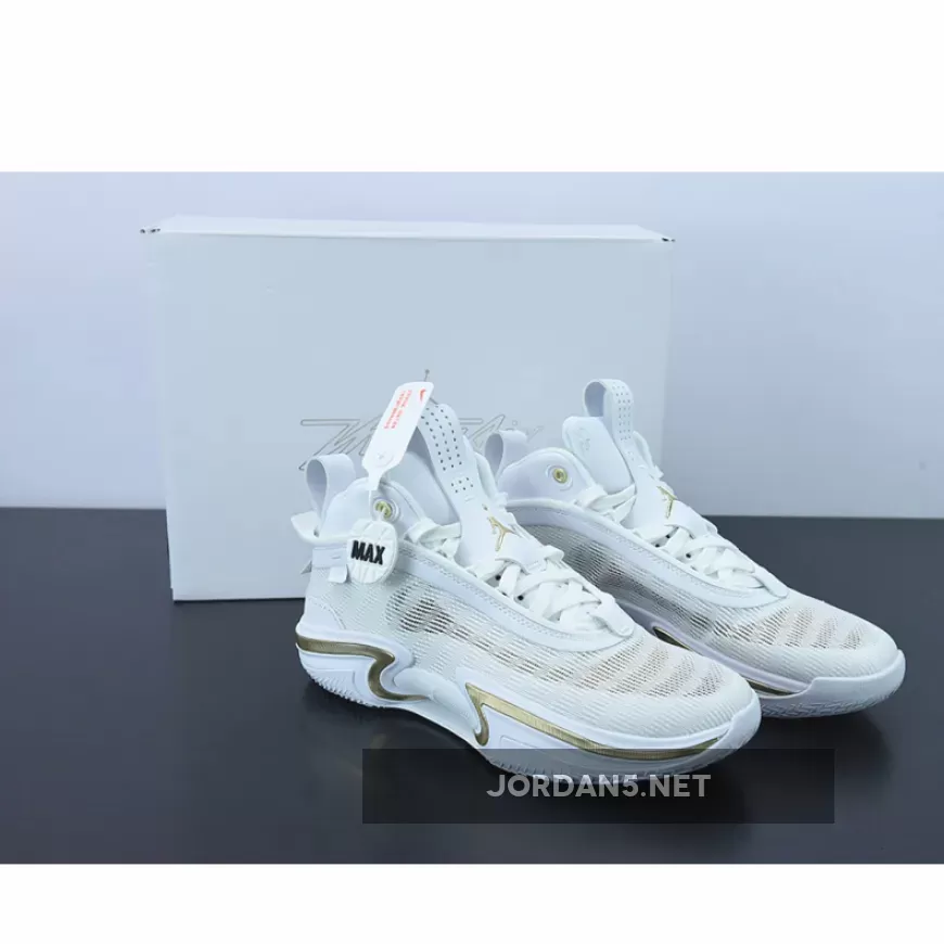 Air Jordan 36 White Gold / jordan 36 glory