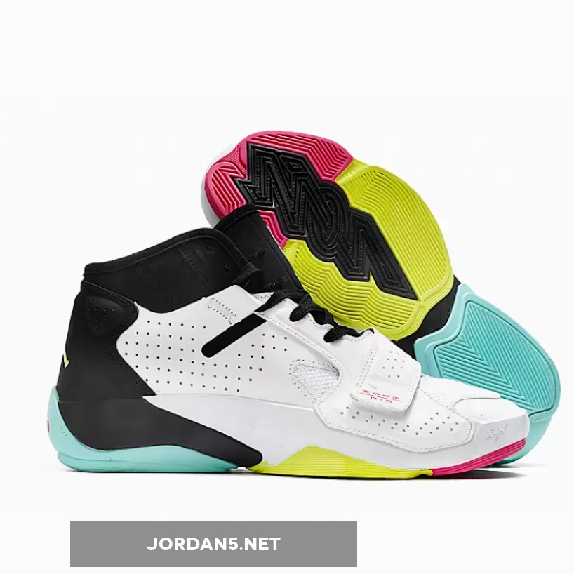 Jordan Zion 2 White/Volt-Black-Dynamic Turquoise - Zion 2 Volt DO9161-107