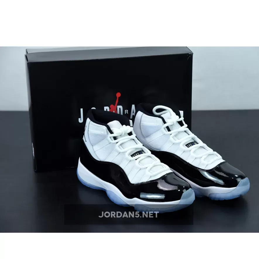 Air Jordan 11 Retro 'Concord' 2018 White/Black-Concord 378037-100 AJ11 - white concord 11