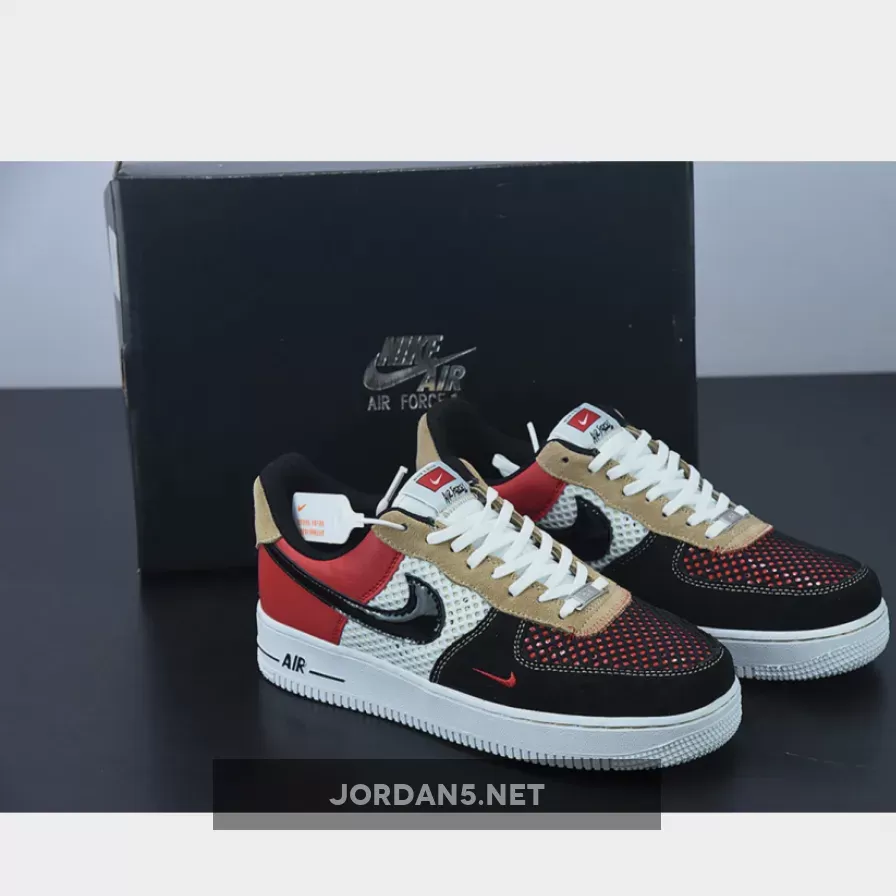 Hemp Air Force 1 / Nike Air Force 1 'Alter And Reveal' White/Gym Red/Hemp/Black DO6110-100