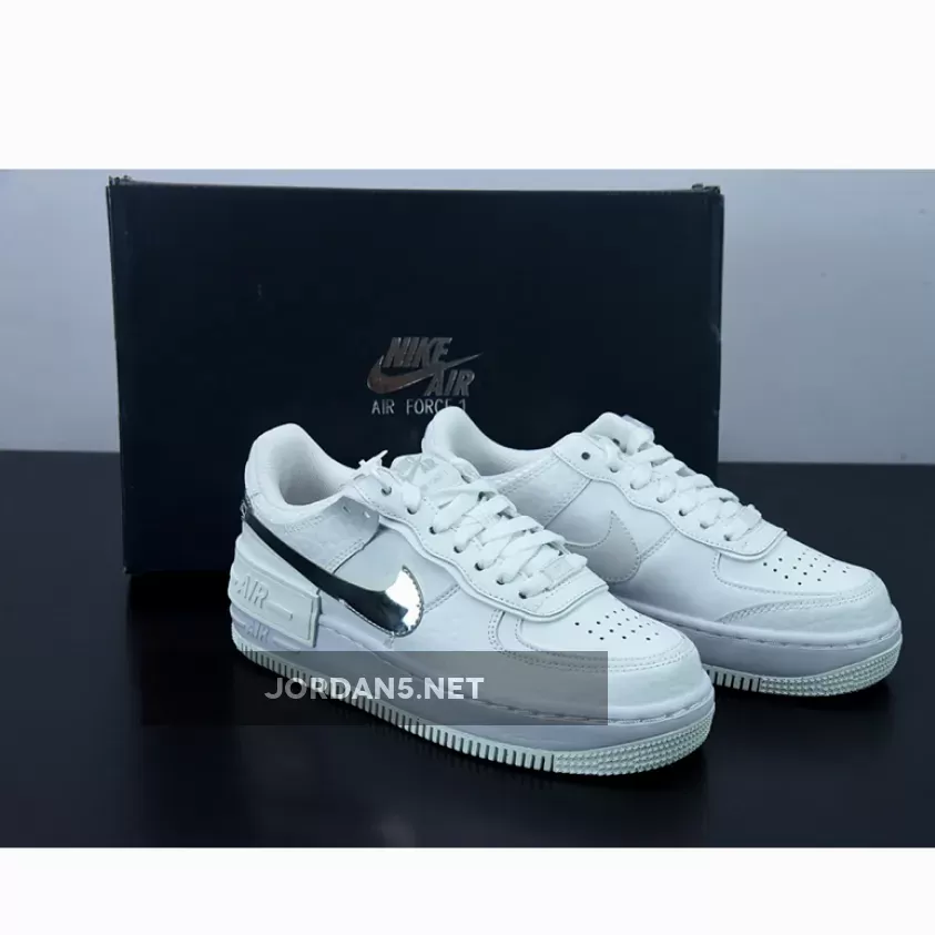 Nike Air Force 1 Shadow White Chrome Chrome Air Force 1