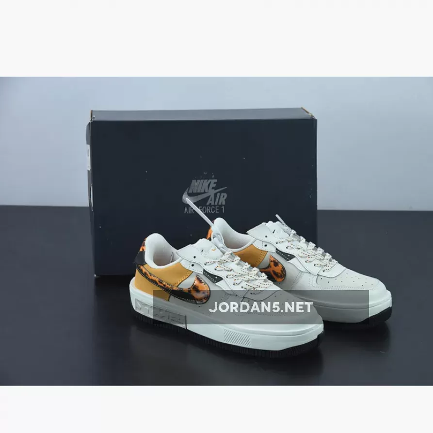 Nike Fontanka Tortoise Shell - Nike Air Force 1 Fontanka Phantom/Velvet Brown-Light Bone-Light Curry DR0151-001