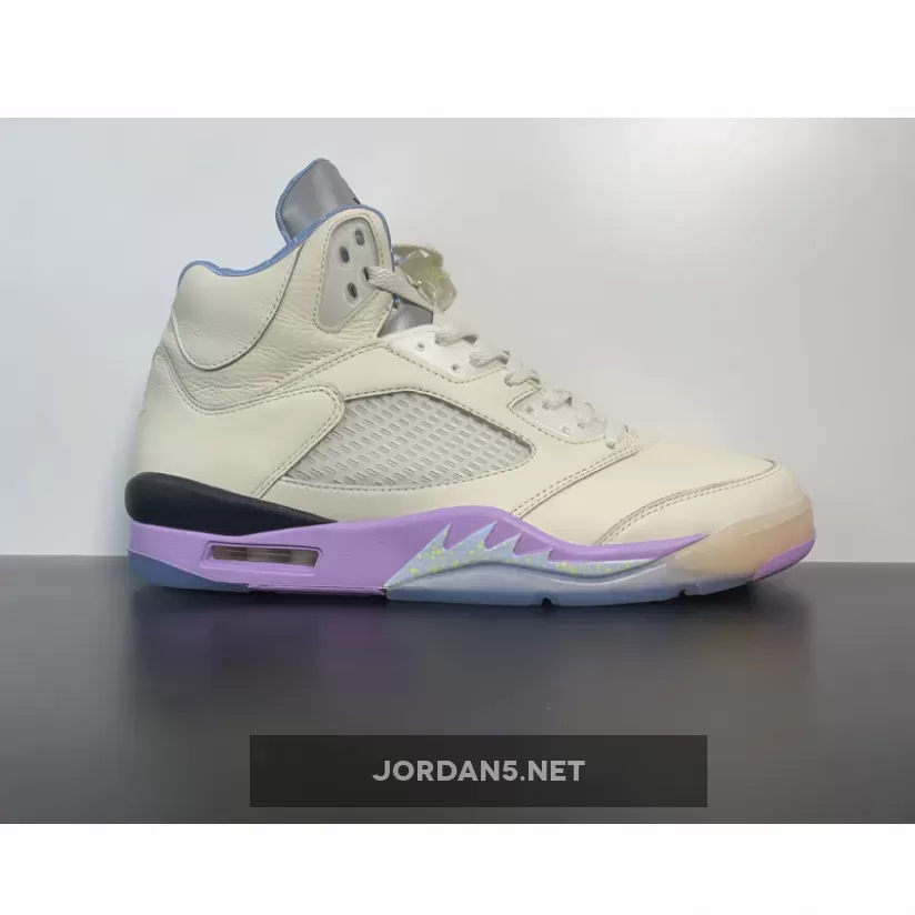 DJ Khaled x Air Jordan 5 Sail/Washed Yellow-Violet Star - Is Dj Khalid White DV4982-175