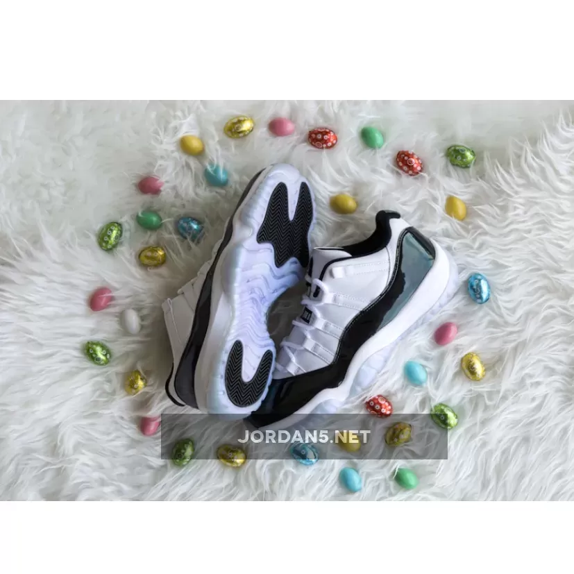 Air Jordan 11 Low 'Emerald Easter' White/Emerald Rise-Black / low top retro 11