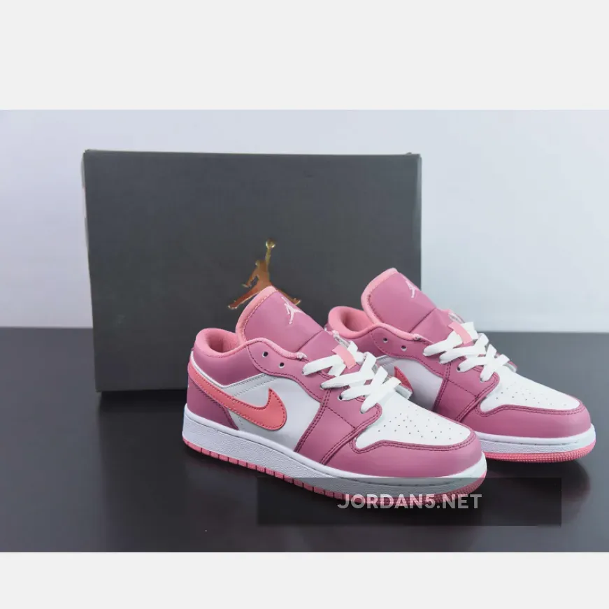 Air Jordan 1 Low Desert Berry/Coral Chalk-White 553560-616