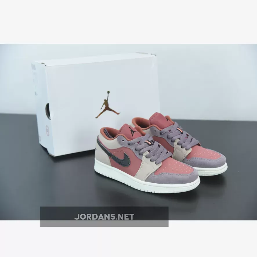 Air Jordan 1 Low Canyon Rust/Black-Purple Smoke | canyon jordan 1