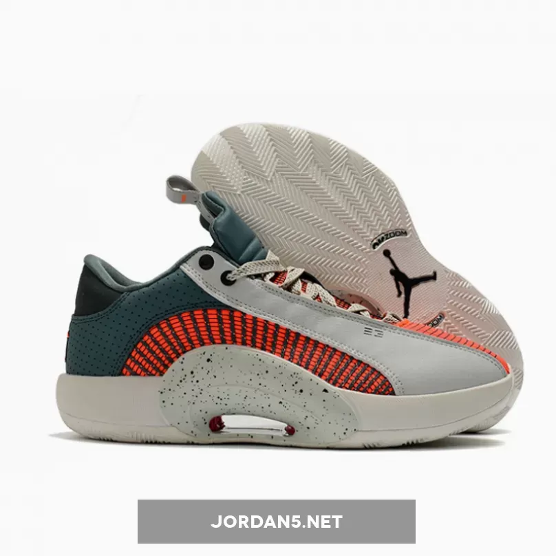 Air Jordan 35 Low Light Grey Red #grey and red jordan