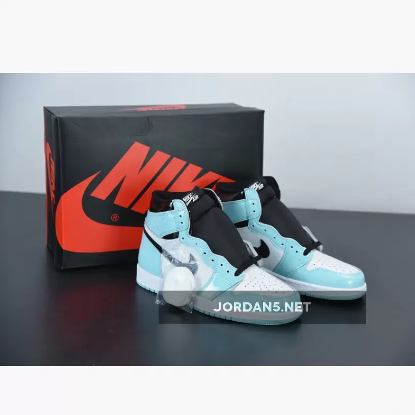 Air Jordan 1 Retro High OG Patent Leather White/Aurora-Black #air jordan retro patent leather