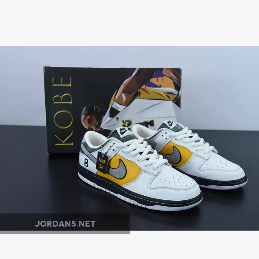 Nike SB Dunk Low 'Kobe' White Yellow Black - cheapest nike sb dunks low