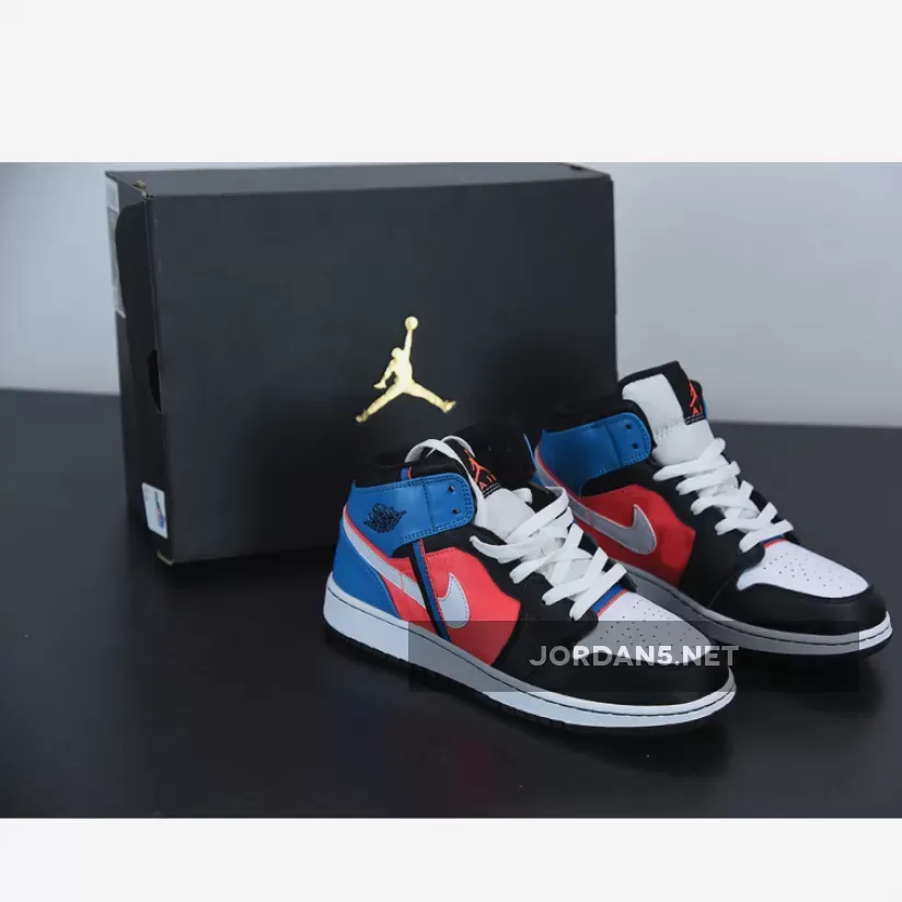 Jordan 1 Mid Tri Colour Ribbons CV4891-001 Brand New