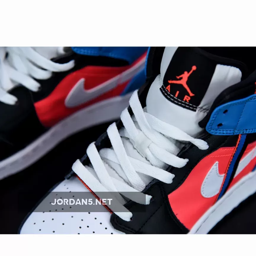Jordan 1 Mid Tri Colour Ribbons CV4891-001 Brand New