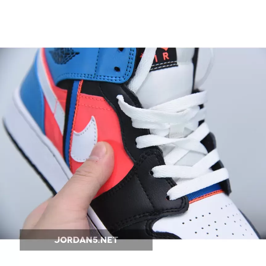 Jordan 1 Mid Tri Colour Ribbons CV4891-001 Brand New