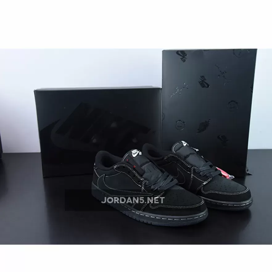 Travis Scott x Air Jordan 1 Low OG Black/Phantom - jordan 1 low travis scoot