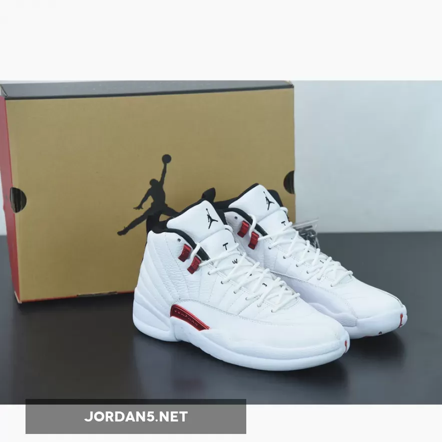 Air Jordan 12 'Twist' White/University Red-Black CT8013-106 white and black retro 12