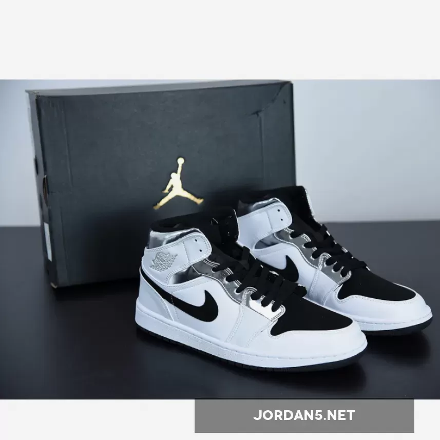 Air Jordan 1 Mid 'Pass The Torch' White/Silver / silver and white jordan 1