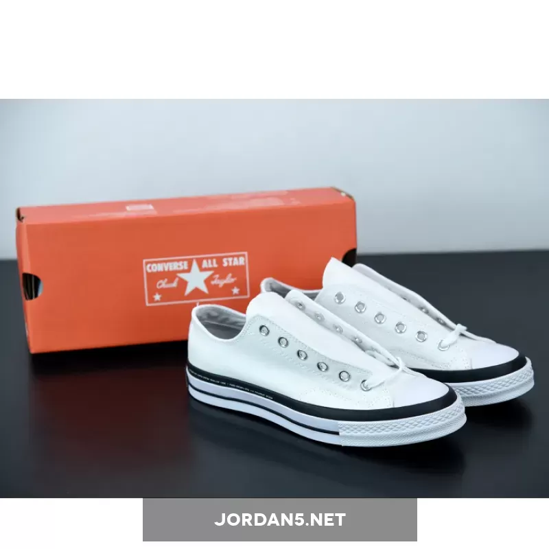 Fragment Design x Converse Chuck 70 Low 'White Black' #Converse Moncler 169070C
