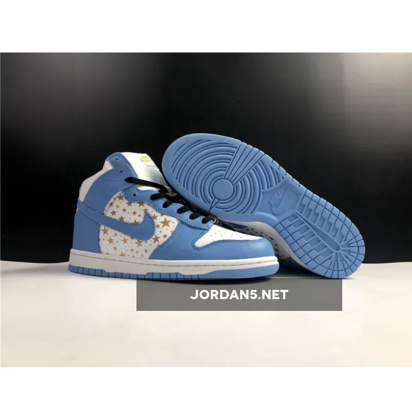 Supreme x Nike SB Dunk High White/University Blue | sb dunk high supreme