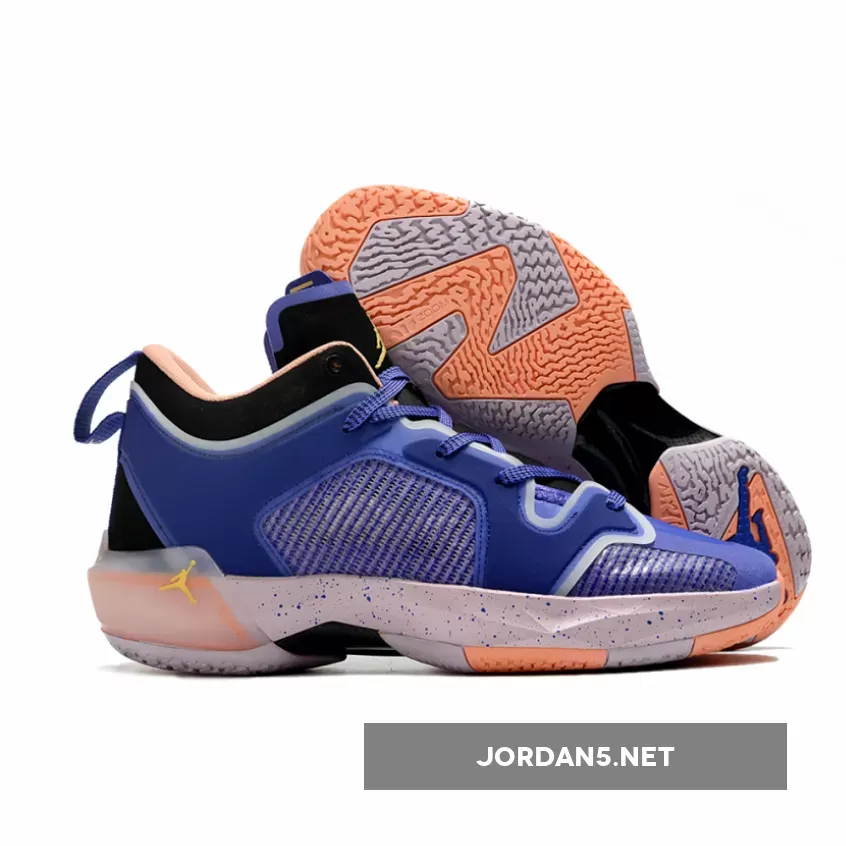 Air Jordan 37 Low Lapis/Saturn Gold-Black-Crimson Bliss-Iced Lilac