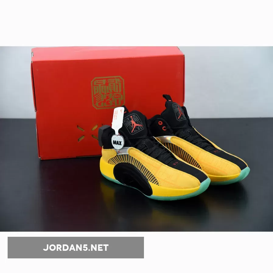Air Jordan 35 'Dynasties' Yellow Black DD3044-700 / jordan 36 yellow