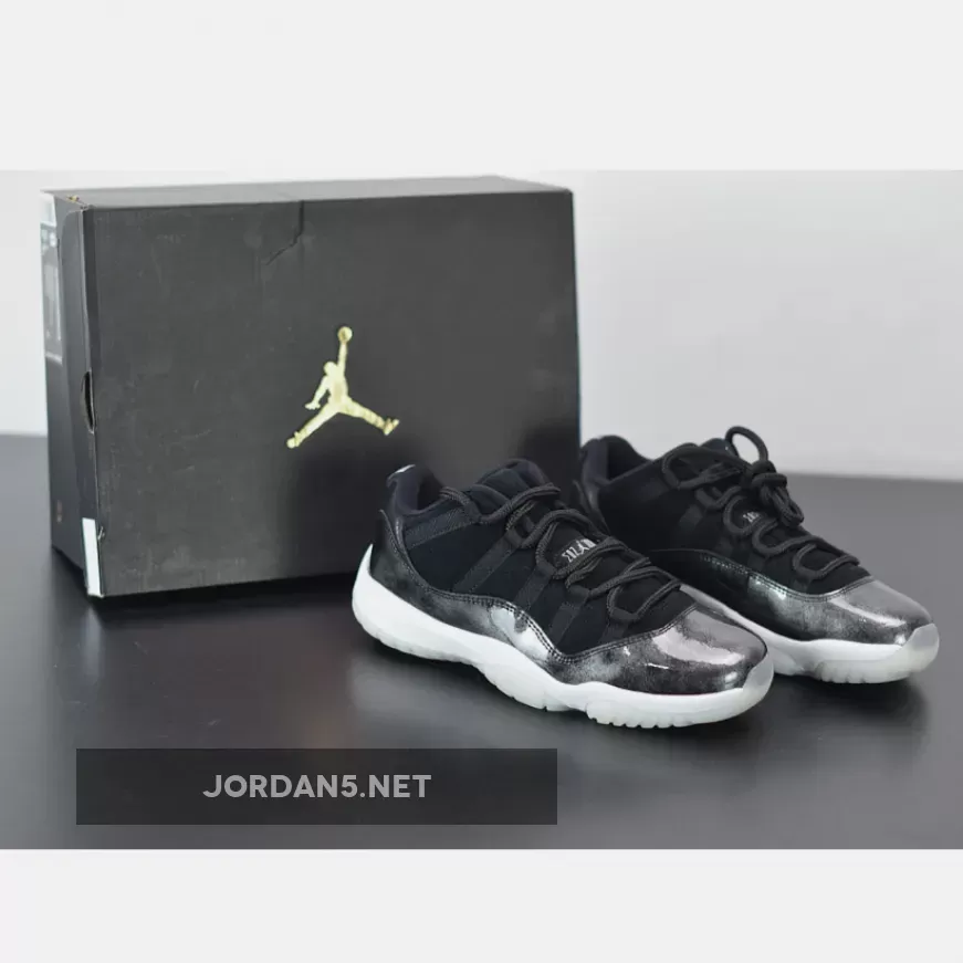 Air Jordan 11 Low 'Barons' Black/Metallic Silver-White jordan 11 baron